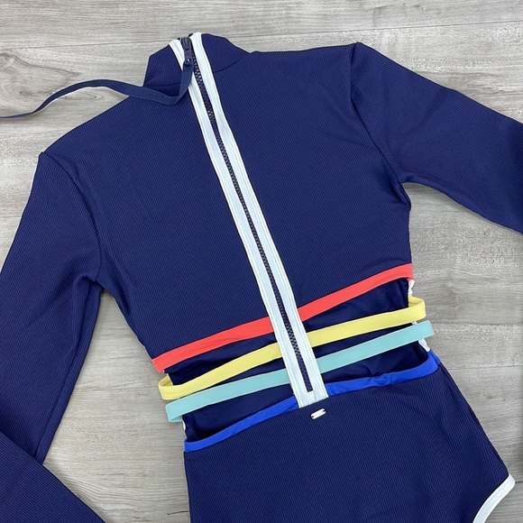 ☀️RIP CURL☀️ RETRO 70’s SAYULITA STR GOOD LONG SLEEVE ONE PIECE - Picture 13 of 16